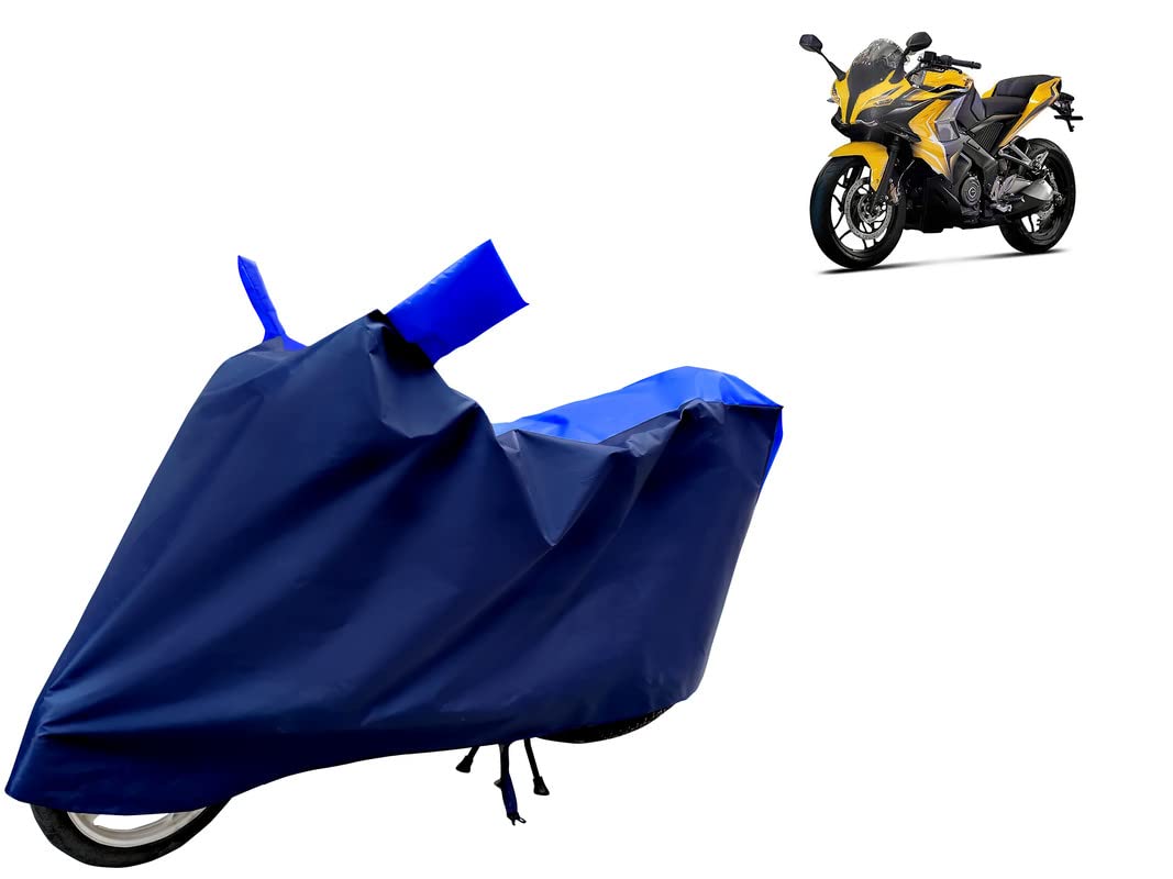 Horseyaart - Bike Cover Water Resistant Compatible with Bajaj Spirit Bike Cover UV Protection - Dustproof - Water Resistant ( Stripe Royal Blue )