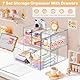 Schreibtisch-Organizer mit 7 Schubladen, ToyaJeco Acryl stapelbar Desktop Lagerung Schubladen Make-up-Organisator, Clear Craft Storage Box Schränke für Büro Eitelkeit Arbeitsplatte Bad Schlafzimmer