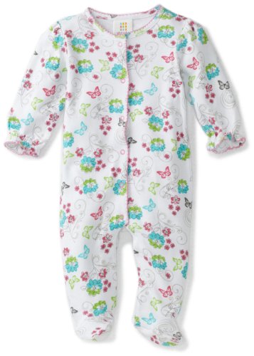 Grenouillère florale rayée Absorba en coton de qualité supérieure