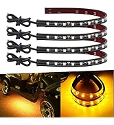 Car Led Strip Lights 32CM Waterproof Led Light Strips for Cars Motorcycles Golf Cart Interior & E...