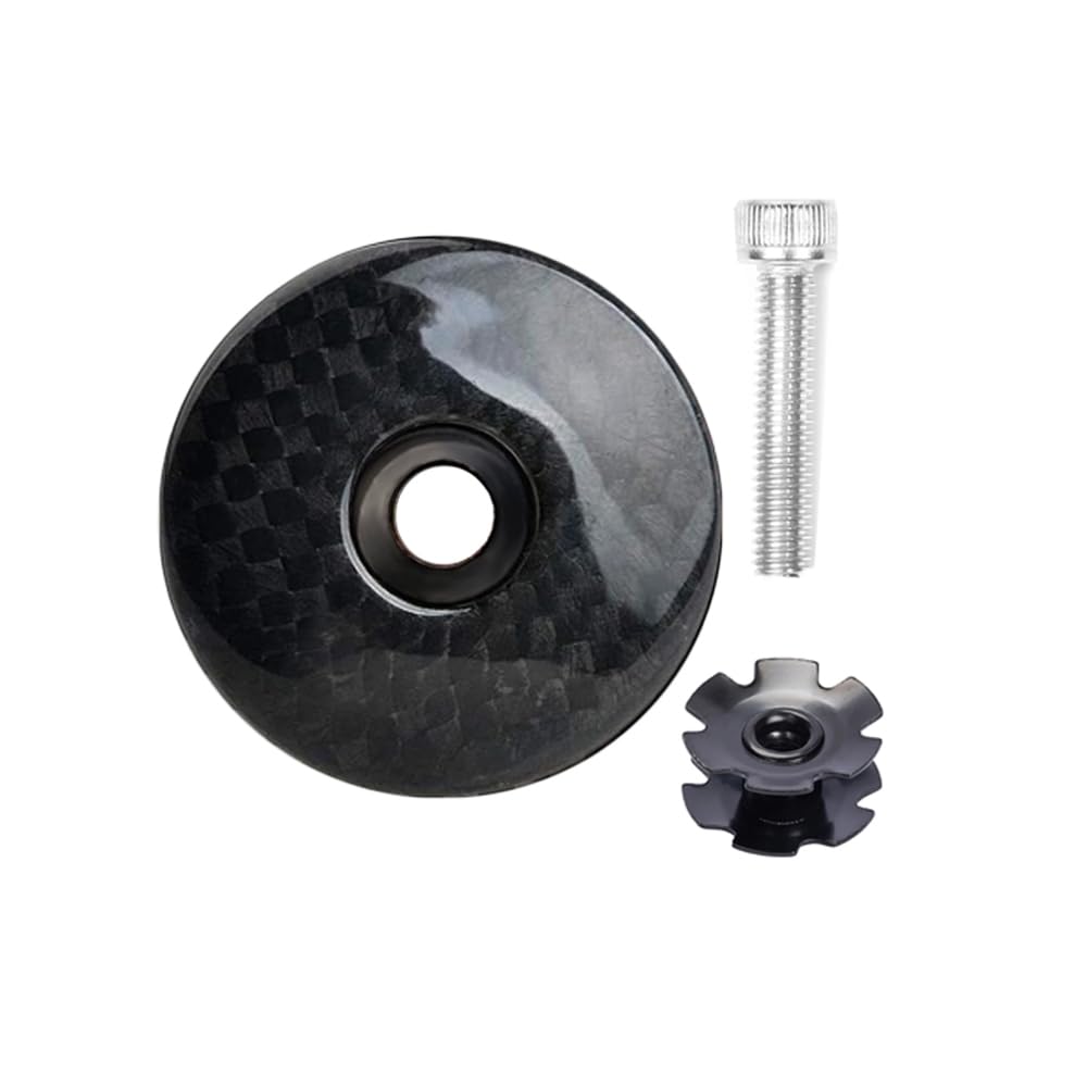 BUCKLOS Bicycle Headset Top Cap and Star Nut, Fits 1-1/8