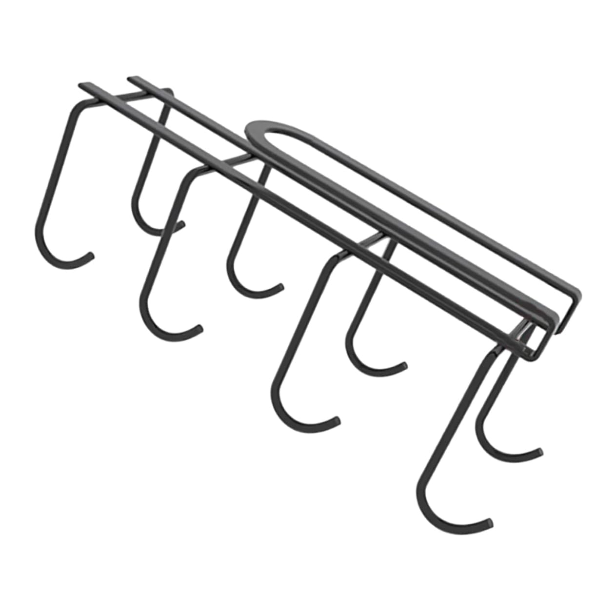 IWOWHERO Under Cabinet Coffee Mug Holder Hooks Kitchen Accessory Drilling Organizer for Space Saving Storage Sturdy Construction for Cup Display and Easy