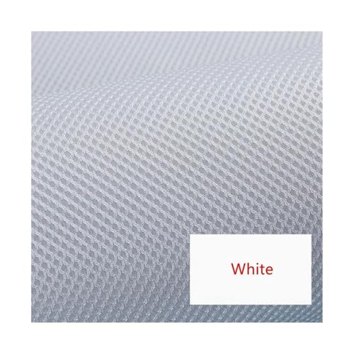 Lautsprecher Grill Tuch Stoff Tessuto a rete per altoparlanti da 1 x 1.6 m copertura in rete insonorizzata antipolvere panno da tappezzeria fai da te protettivo acustico per radioWhite