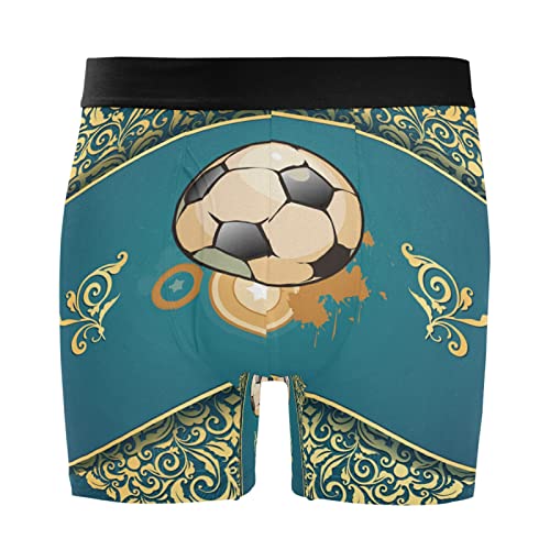 Pelota de fútbol bóxer para hombre calzoncillos de ropa interior elástica ultrasuaves Vnurnrn