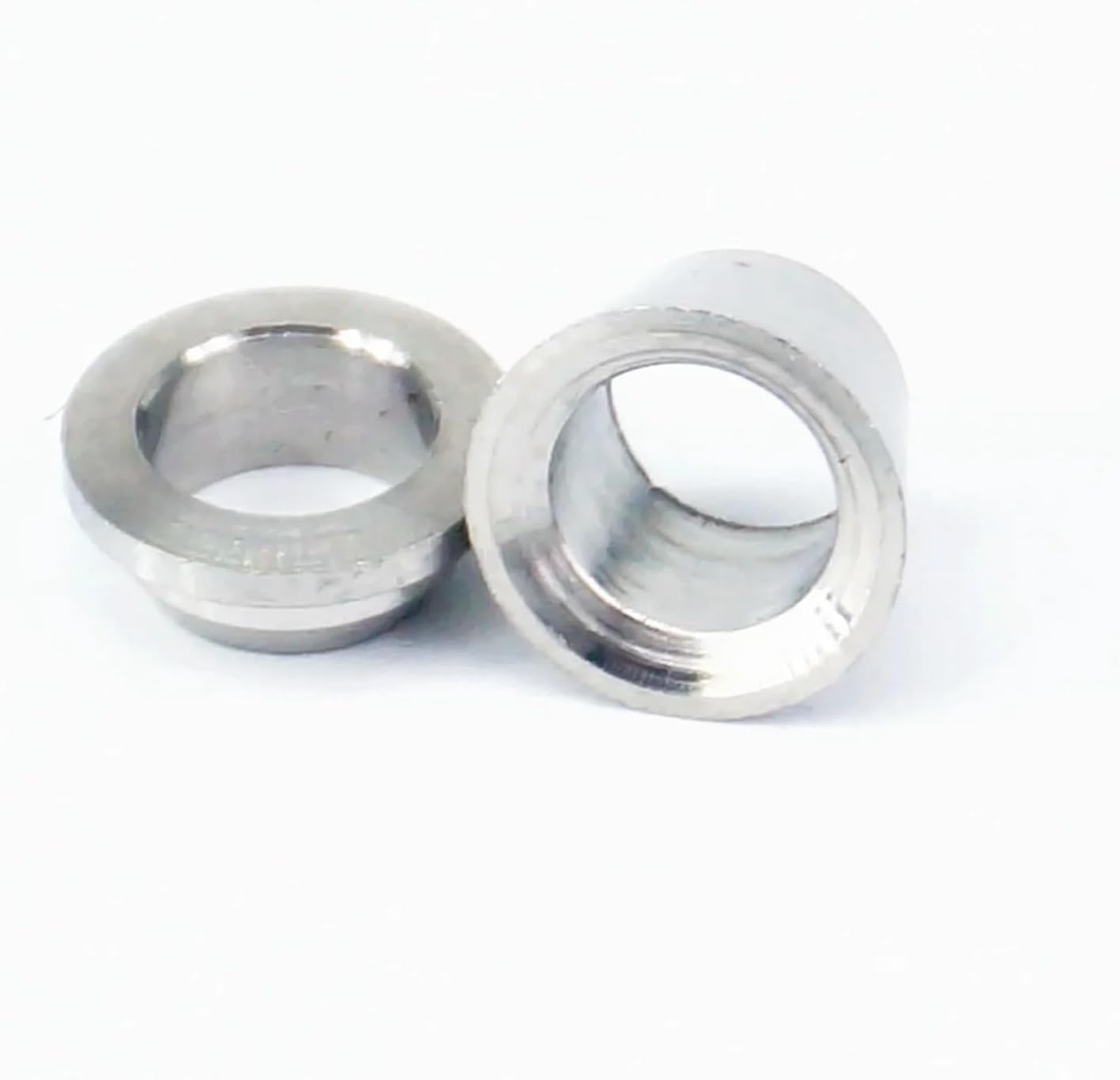 10pcs Fit Tube O/D 3-25mm 1/8" 1/4" 3/8" 1/2" " 304 Stainless Air Compression Sleeve Ferrule Double Ferrule Ring Pneumatic(1/8")
