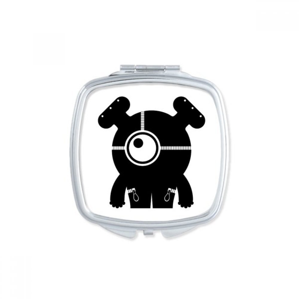 Miroir de poche portable univers alien pour retouches en voyage