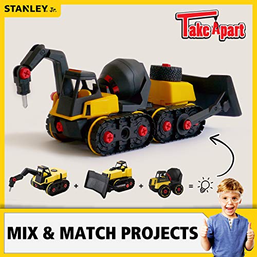image for Stanley Jr Take Apart Cement Mixer Kit for Kids TT003-SY: Children’s