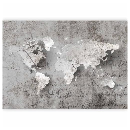 Fotomurali 400x280 cm - Carta da parati sulla fliselina ! Hit ! Carta da parati in TNT ! Quadri murali XXL ! Fotomurale concreto mappalunao iscrizione k-A-0018-a-a