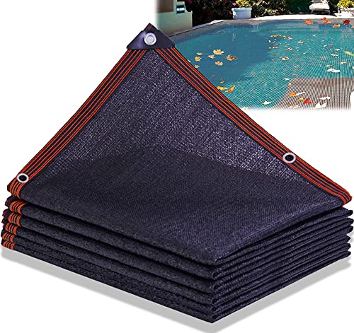 Couverture Filet de Feuille pour Piscine Rectangulaire, Bâche de Protection pour Piscines Hors-Sol, Couverture de Protection Piscine Extérieur pour Bloquer Feuilles Mortes et Débris 4x6m(13x19.6ft) Cover