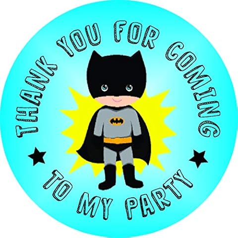 x35 Batman Thank You Stickers for Parties Cover