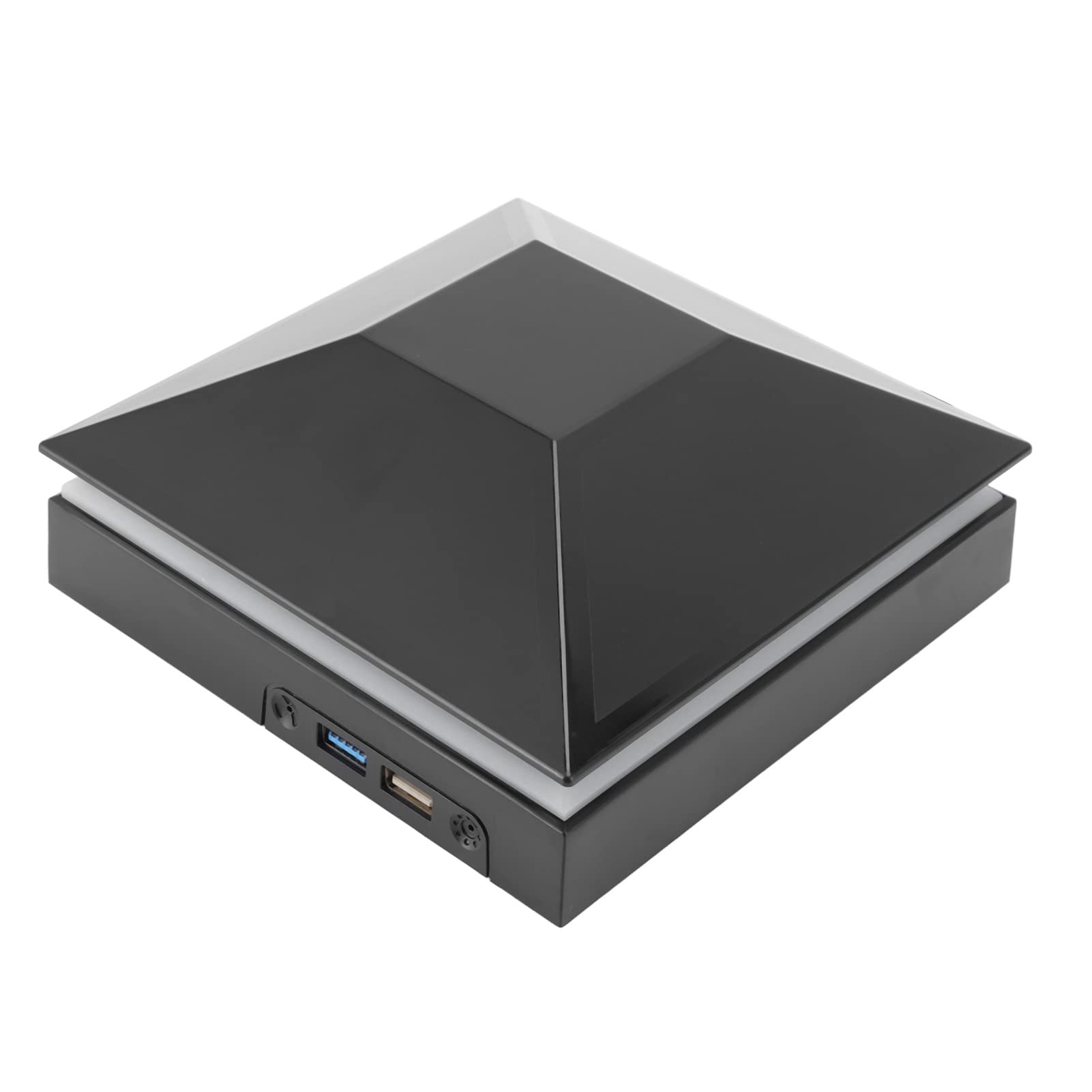 Ventola di Raffreddamento della Console 3 velocità del Vento Ventola di Raffreddamento Regolabile con Interruttore Tattile Luci LED Porte USB per Xbox Series 12W(Nero)