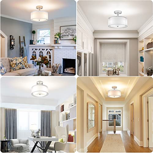 Folksmate USYMYP-NSFMCL-1 3-Light Semi Flush Mount Ceiling Light Fixture thumb #5