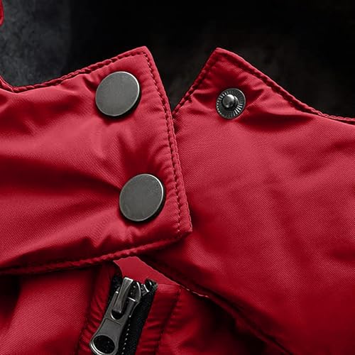 Chaqueta acolchada impermeable para mujer abrigo largo térmico con capucha 6