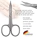 3 Swords Germany - brand quality STAINLESS STEEL INOX CURVED COMBINED CUTICLE & NAIL SCISSORS (1 PIECE) with case for manicure pedicure - nail care by 3 Swords - Made in Germany