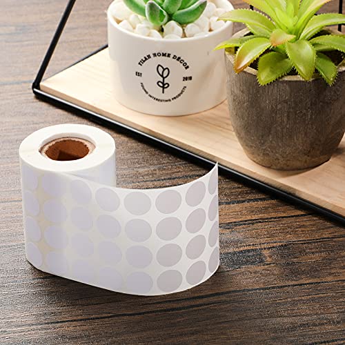 3000 Pieces Round Labels Circle Dot Stickers 0.59 Inch Code Name Number White Diy Labels Self Adhesive Sticker 15 Mm Diameter #TOP5