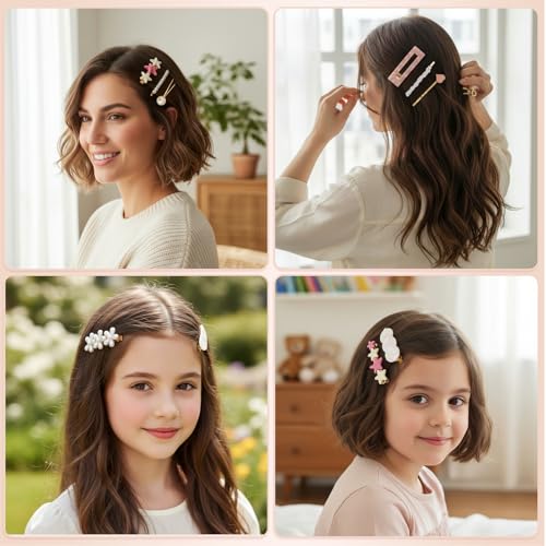 20 Piezas Pinzas Decorativas para Cabello miniatura 3
