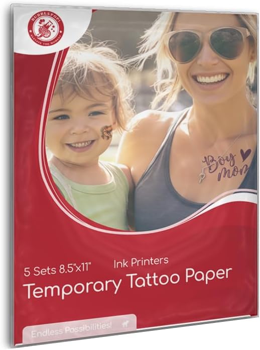 Temporary Tattoo Paper for INKJET printers, Custom