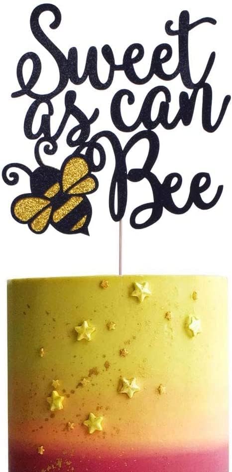 Miniatura 7 de Sweet As Can Bee - Decoración para tartas de abejorro para baby shower, decoración de fiesta de revelación de género, decoración de pastel de fiesta