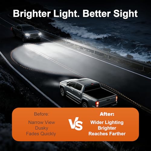 XuChenKJ Headlights Assembly Pair with bulbs for 2011-2013 Jeep Grand Cherokee & 2011-2017 Jeep Compass Halogen Headlights Headlamps L+R (BLACK+AMBER SIDE) by XuChenKJ - Used condition - Image 7