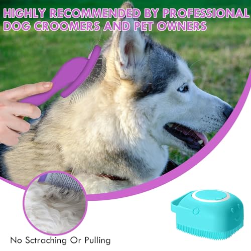 Dog-Slicker-Brush-for-Medium-or-Long-Haired-Dogs-Long-Pin-Slicker-Brush-for-Removes-Loose-Hair-Tangles-and-Knots-Best-Grooming-Brush-forl-Small-Animals-Large-Free-Pet-Comb-Purple - Cucciolini Doodles   Dog-Slicker-Brush-for-Medium-or-Long-Haired-Dogs-Long-Pin-Slicker-Brush-for-Removes-Loose-Hair-Tangles-and-Knots-Best-Grooming-Brush-forl-Small-Animals-Large-Free-Pet-Comb-Purple