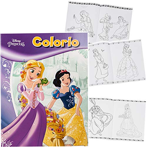 32 Seiten großes XL Malbuch - A4 - Disney Princess - Prinzessin - Dickes Kindermalbuch - für Stifte & Wassermalfarben…