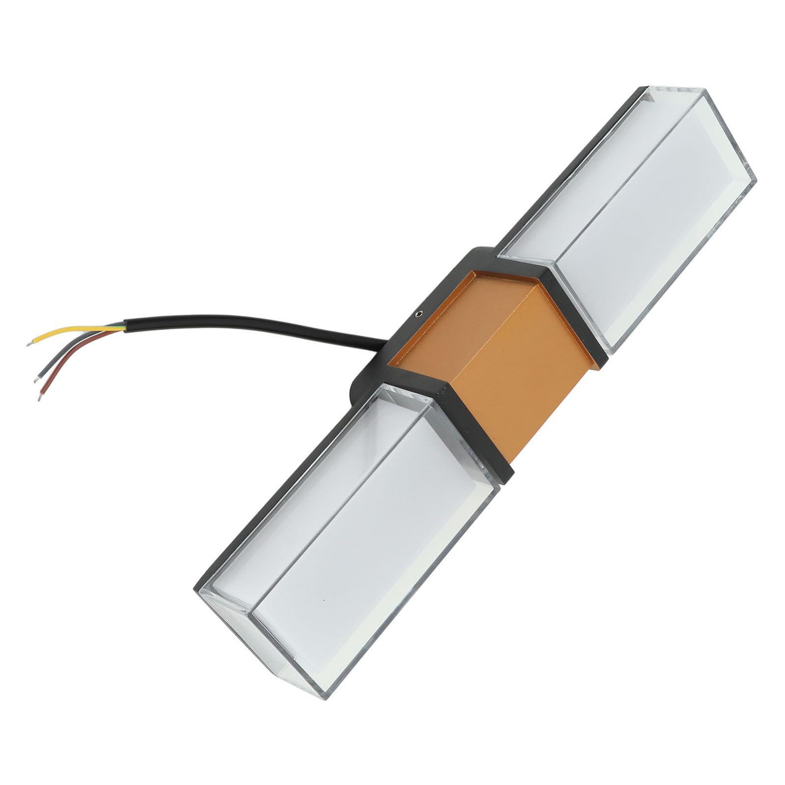 Hyuduo Inteligentne Kinkiety Aluminiowe RGBW Zewnętrzne Kinkiety 9W Kontrola Aplikacji Wodoodporne Prostokątne do Patio Weranda Przedpokój Ogród Oświetlenie Domu