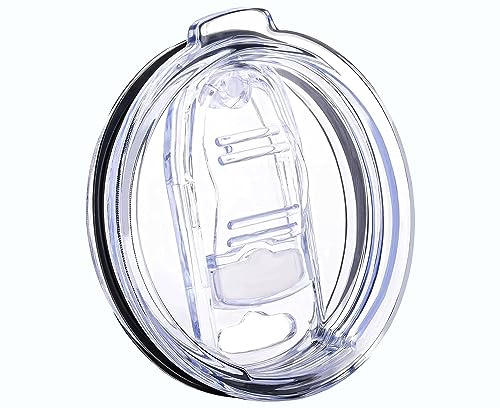30 oz Tumbler Lid Replacement Lids - Compatible with YETI Ozark Trails 30oz Stainless Steel Tumbler Travel Cup Plastic Slider Spill Proof 1 Pack