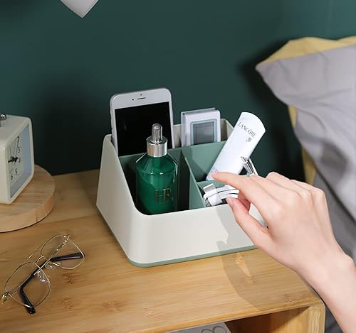 Miniatura 7 de Migao coffee Soporte de control remoto, organizador de organizador para cama, mesa de TV, lápiz de escritorio, soporte de control remoto, cesta de