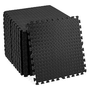 Signature Fitness Puzzle Exercise Mat with EVA Foam Interlocking Tiles for MMA, Exercise, Gymnastics and Home Gym Protective Flooring, Multiple Sizes