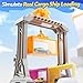 CUTE STONE Cargo Ship Toy & Gantry Crane, Toy Boat and Crane Playset with Sounds & Lights, Transport Containers, Push and Go Vehicle Cars, Kids Play Boats for Boys Girls