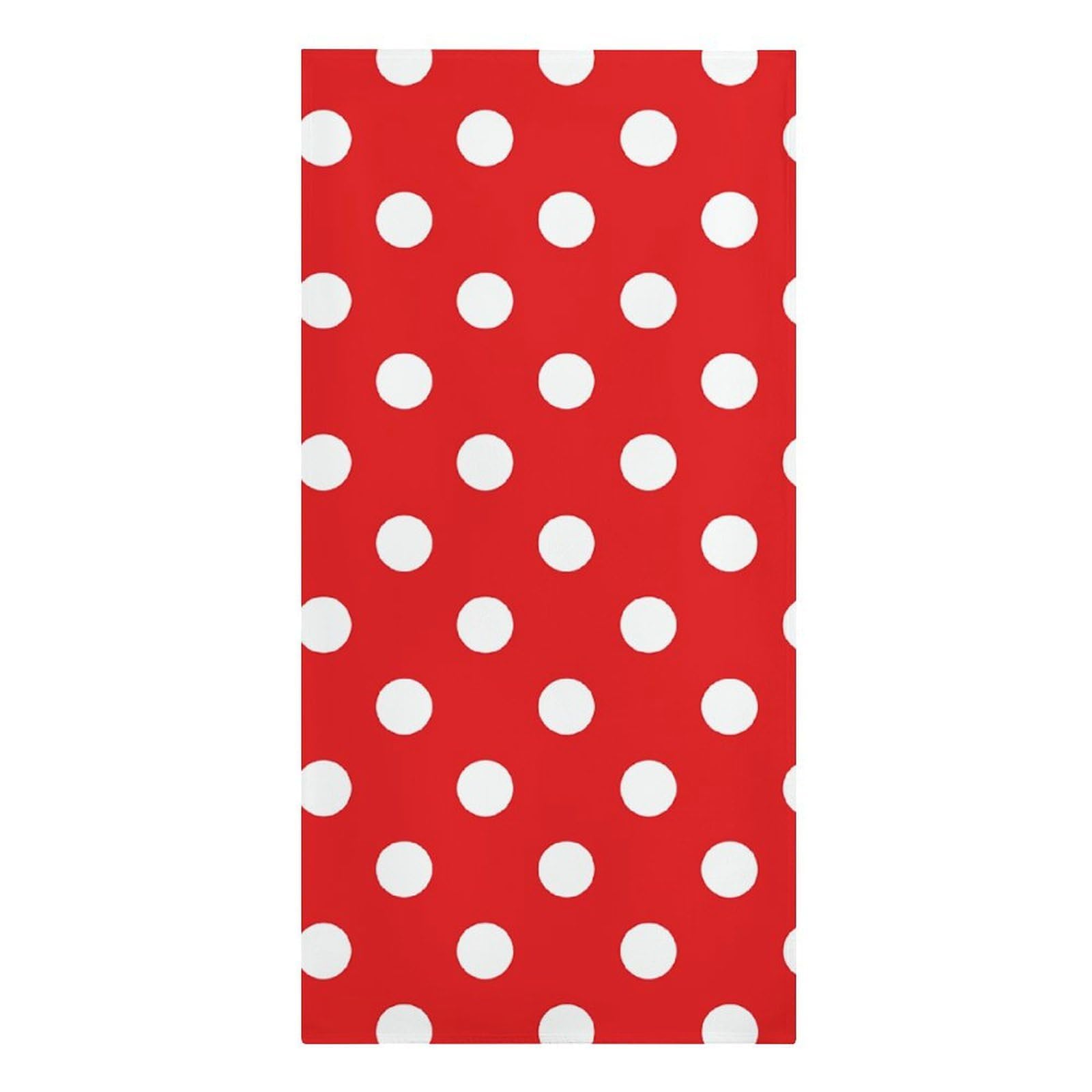 QMNLKH White Polka Dot Pattern Beach Towel for Women, Large Microfiber Pool Towel for Men, Absorbent Swim Towels for Home, Lightweight Bath Towels for Camping, Yoga, 30.3"x61.4"
