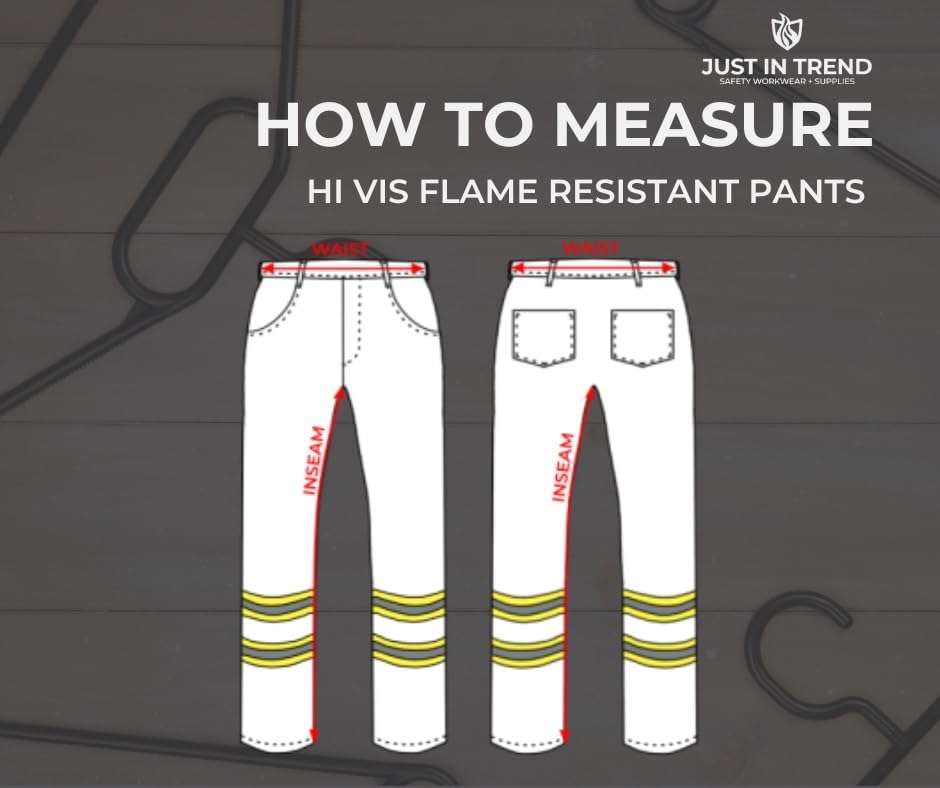 Flame Resistant FR High Visibility Hi Vis 88% C/12% N Pant/Trouser - Image 7