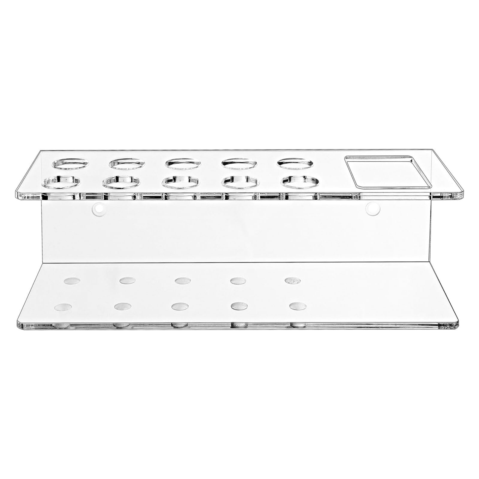Kalttoy 10 Slot Marker Storage Rack Wall Mountable Stationery Hanger for Classrooms and Offices Writing Instrument Bracket Wall Mounted Bracket