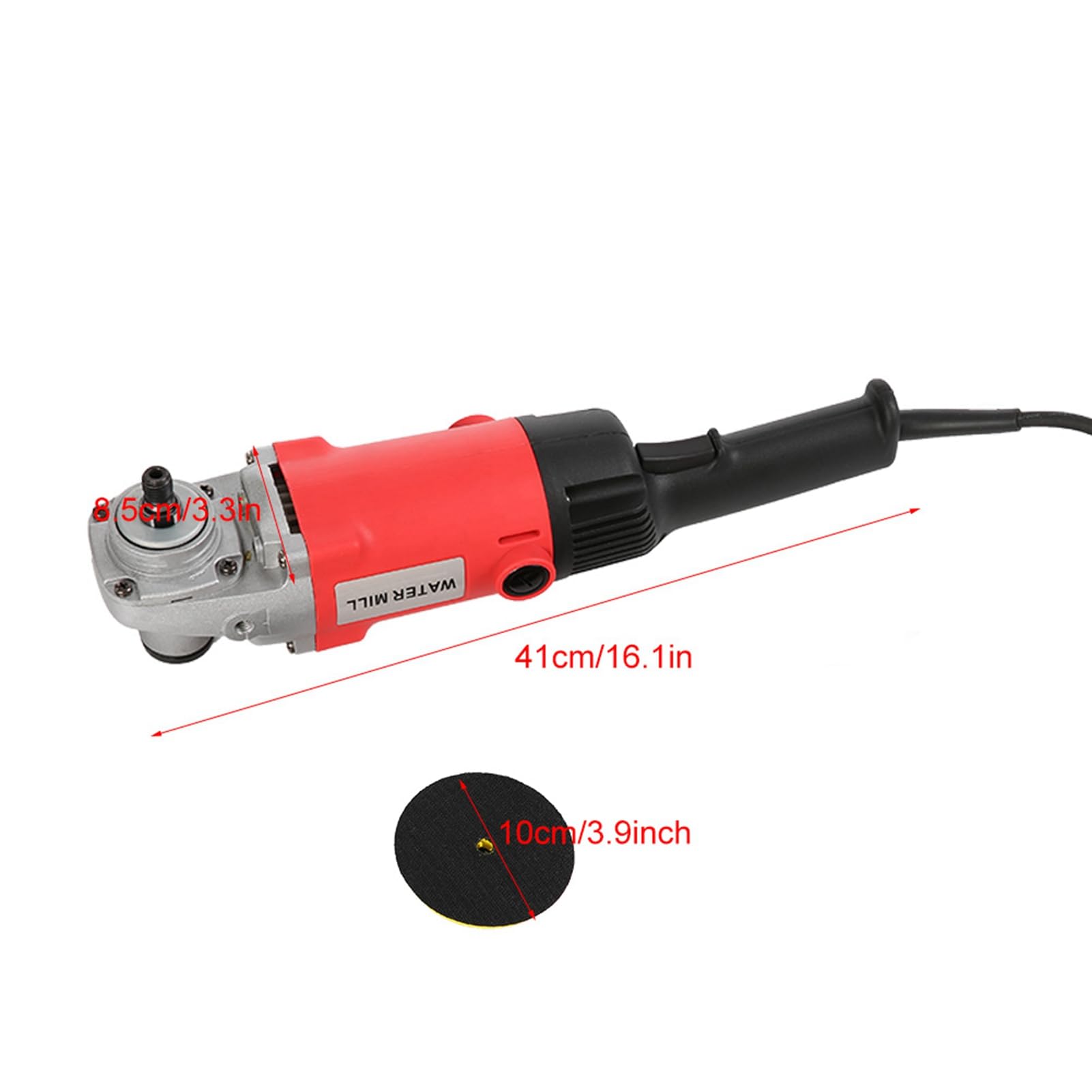 Pulidora eléctrica húmeda de 1400 W, máquina pulidora de piedra de velocidad variable para granito de mármol, herramienta profesional para canteros