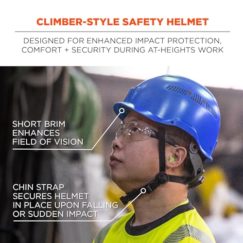 Image of Ergodyne Skullerz 8977LED Type 2 Vented Safety Helmet with LED Light, Class C, Type III Hard Hat