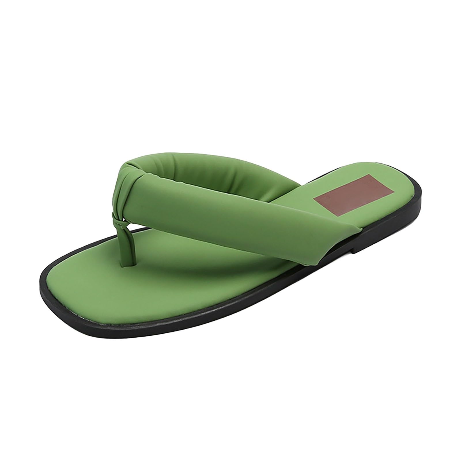 Women Miami Toe Loop Sandal Thick Bottom Beach Casual Flops Women'S Summer Sandals Cotton Slippers For Indoor Shoes Flip Womens Orthotic Ladies Size 8 Arch Support Comfort Walking