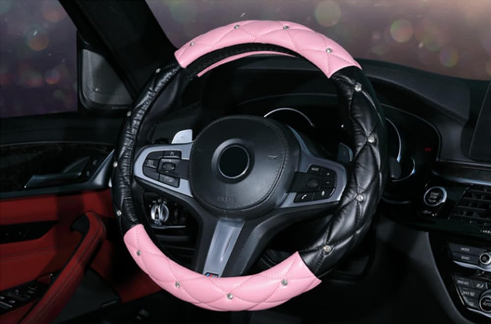 Coprivolante In Pelle Con Strass Per Donna - Universale 38 Cm, Bianco - Foto 10