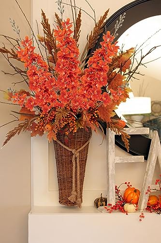 Dilatata Orange Delphinium Artificial Flowers thumb #2