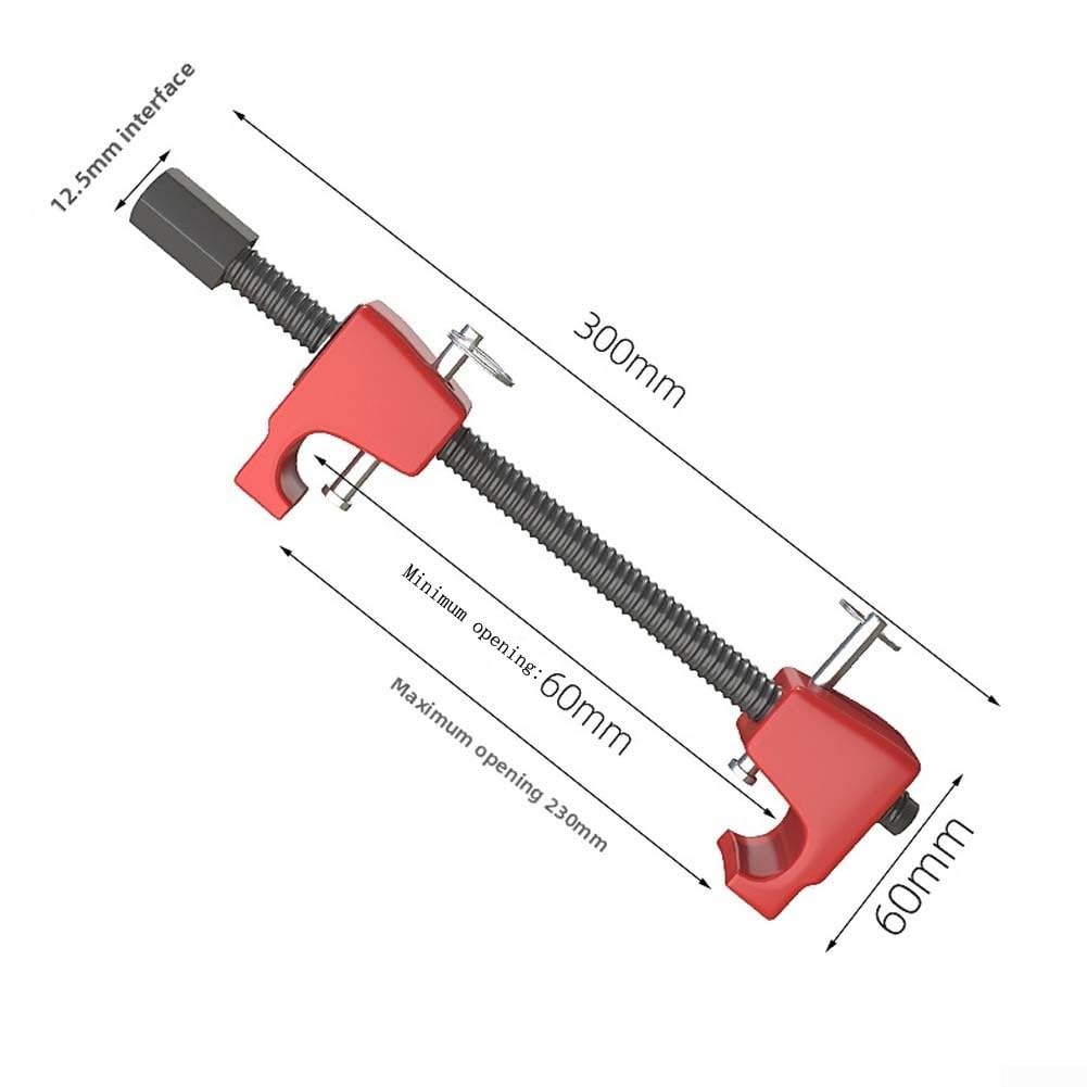 Attrezzi per compressore a molla ammortizzatore in acciaio legato per manutenzione automobilistica con design antiscivolo e serrature di sicurezza compatibili con driver da 12,5 mm, set da 2 pezzi