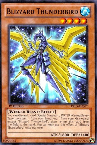 blizzard yugioh card Windwitch  Bell BLVO-KR016 Common Korean Ver  K-TCG When this card is Normal Summoned Blizzard Falcon