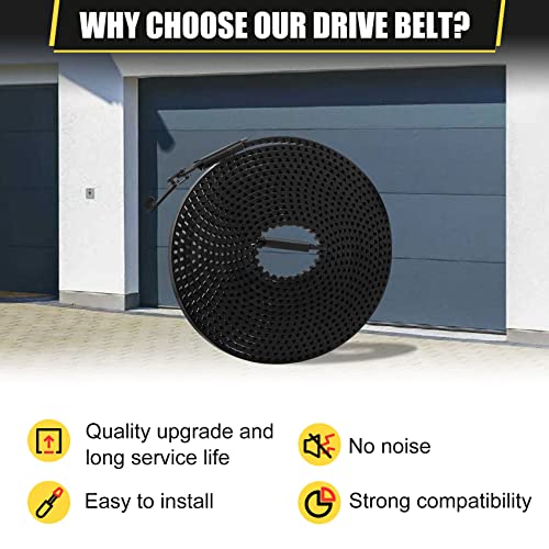 Image of Vanesa41A5434-13 Garage Door Belt 255 inch, Drive Belt for 8FT High Garage Door | 041A5434-13A Replacement Belt Compatible with liftmaster /Chamberlain /sentex Belt Models 3280, 2280, 2280R ,2500, 2580, 3580