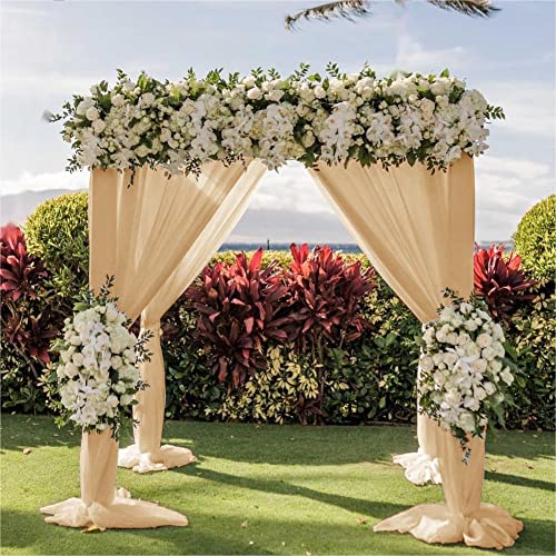 Tela de gasa para arco de boda LINXTAR 30'' x 18FT miniatura 5