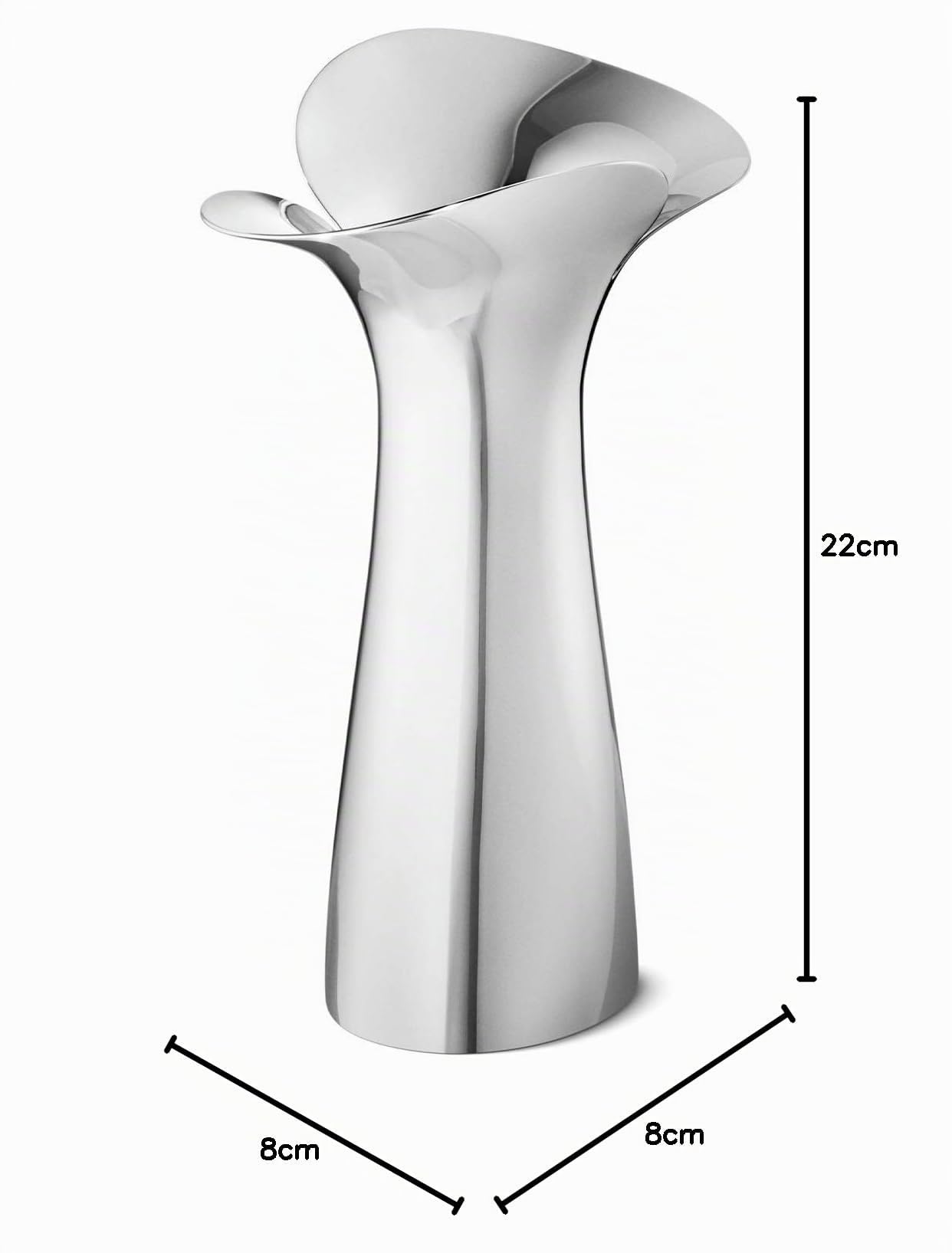 Georg Jensen Bloom Botanica VASE 220 MM, Mundgeblasenes Glas, M
