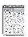 19"x27" Exercise Ball Workout Poster Laminated - 35 Stability Ball Exercises - Total Body Fitness - Home/Gym Fitness Balance Ball - Work Your Core, Abs, Legs, Arms - Rehabilitation Posture Exercises