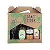 Brewhouse Craft Cider Selection complete with Chalice Glass, 3x330ml Bottles Premium Gift Set, includes Abrahall's, and Sheppy's and Pulp Cider, Perfect or Birthdays and Christmas – Blue Tree