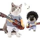 DooMase Funny Pet Clothing Pet Special Events Costume for Dog & Cat Guitar Costume(Large)