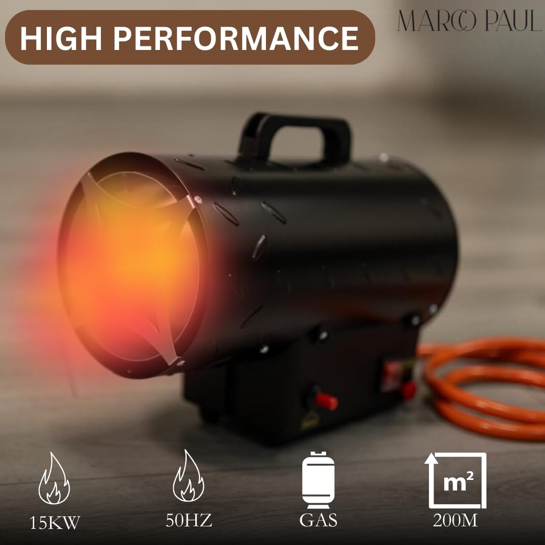 Marco Paul 15kw Portable Gas Heater 240v 50hz Space Heater
