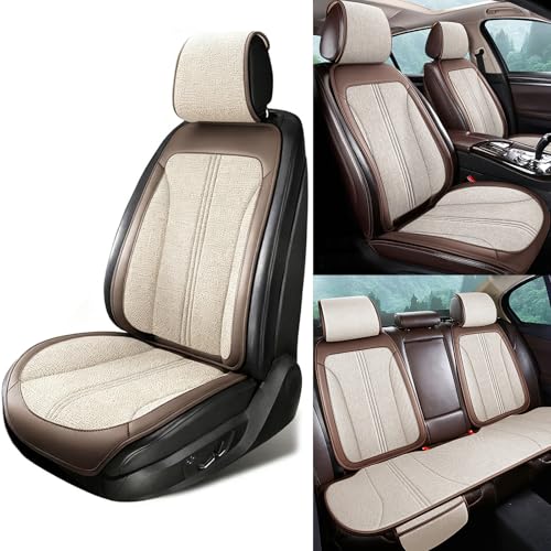 車シートカバー リネン生地 通気性 快適性 に適用マツダ CX-60 KH型 2022年~現行 カーシートカバー 拡張された収納バッグのデザイン 防塵 汚れ防止滑り止め シートクッション 座布団 座席保護マット シートプロテクター 前席 後席 丸洗い オー