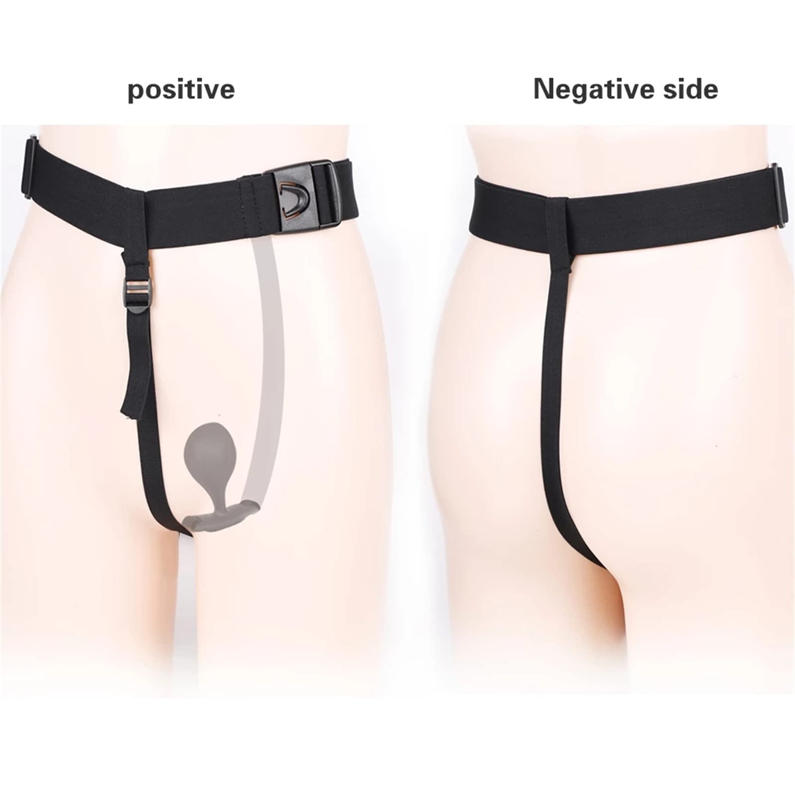 Plug anal en silicone à sangle avec boule en acier Gode portable Plug anal avec harnais Ceinture Sangle Godes Grosses perles anales Gode anal Plug anal en silicone Dilatateur Sex Toy for femmes