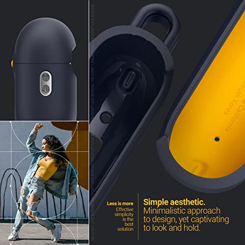 Caseology Nano Pop For Airpods Pro 2 Case [Keychain Carabiner Included] Designed For Airpods Pro 2Nd Generation (2022) - Blueberry Navy #TOP3